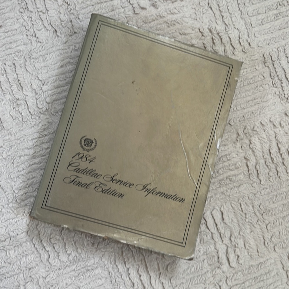 1984 CADILLAC SERVICE INFORMATION FINAL EDITION - OEM Softcover Manual